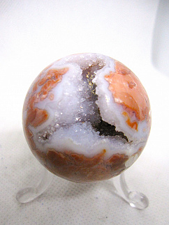 Шар-агат с кварцевой жеодой (арт.008989)
